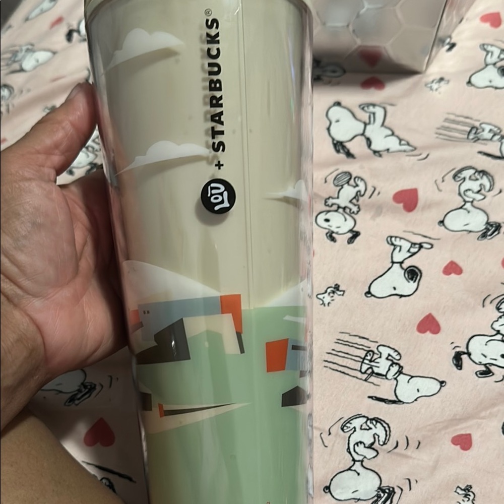 Starbucks Tumbler with Abstract Design